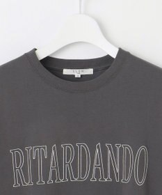 23区 【SLOW/一部店舗限定】MVSコットン フレア袖 ロゴTシャツ