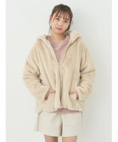 earth music&ecology マルチウェイマウンテンパーカー（ファー）