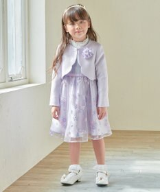 ANY KIDS リボン付きスタンドカラーブラウス