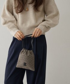 IACUCCI モノグランマ ポーチ JACQUARD/CERVO