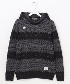 PW CIRCULUS 【手洗い可】【MEN】フェアアイルニットフーディ