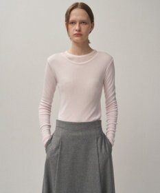 ATON TENCEL SILK CIRCULER RIB | クルー＆クルーレイヤード