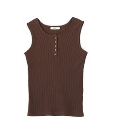 earth music&ecology 【綿100％】ピコミシンヘンリーネックタンクトップ