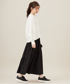 ANY SIS 【洗える・2SET】ダンボール プルオーバー×ギャザー スカート