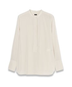 JOSEPH 【WEB&OUTLET限定・洗える】テックデシン　モロカンネックブラウス