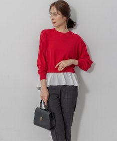 組曲 ストレッチクリアドッキング ニットプルオーバー