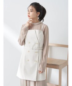 earth music&ecology トレンチ風キャミミニワンピース