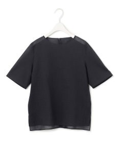 ICB 【洗える】コットンリップル Tブラウス