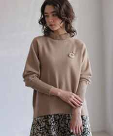 組曲 S ウールカシミヤミックス ロールネックニット