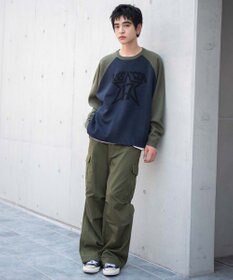 WEGO 【ユニセックス着用ITEM/SMLサイズ展開】ジャガードグラフィックプルオーバー