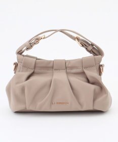 LA BAGAGERIE シープレザー　ギャザーミニマムバッグ