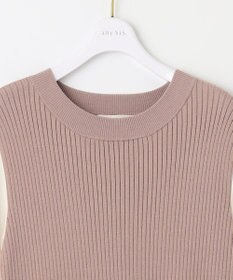 ANY SIS 【洗える】異素材コンビフレアニット ワンピース