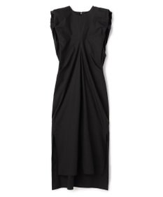 BEIGE， MALLOW / コットンタック バルーンスリーブドレス