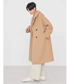 AMERICAN HOLIC 中空ＦＩＢＥＲドロップショルダーチェスターコート