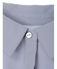 Green Parks 袖プリーツ衿付きブラウス