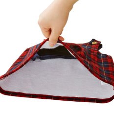 MIKI HOUSE HOT BISCUITS 【70-100cm】 チェック柄 裏毛パイル ジャンパースカート