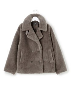 23区 S 【CanCam11月号掲載】ECOPELテディボア ダブルフロント アウター