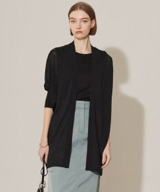 ICB 【洗える】 リネンポリエステルハイゲージ カーディガン