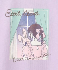 ANY KIDS 袖フリル エモプリント Ｔシャツ