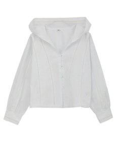 CRAFT STANDARD BOUTIQUE 梯子レースフード付きブラウス