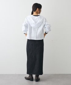 CRAFT STANDARD BOUTIQUE 梯子レースフード付きブラウス