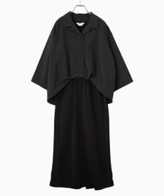 FORFORMO 【洗える/UVカット】Layered Shirt One-piece レイヤードシャツワンピース