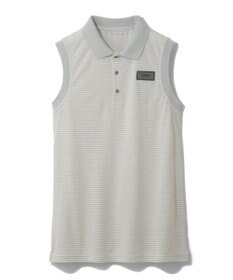 ZERO HALLIBURTON メランジ ボーダー ポロノースリーブ 82836 W4S4b レディースゴルフ