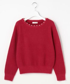 Feroux パール付きシャギー ニット