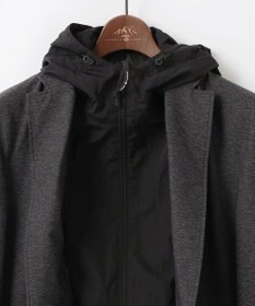 JOSEPH ABBOUD MOUNTAIN 【フードが外せる】メランジハイパワー2wayストレッチ ジャケット
