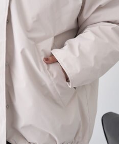 earth music&ecology フーデットパファーコート