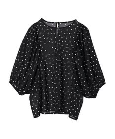 AMERICAN HOLIC ギャザースリーブドットブラウス