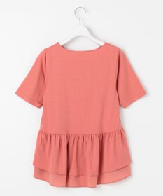 Feroux 【UVケア】バックペプラムチュニック Tシャツ