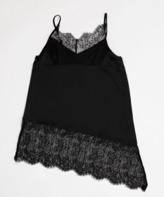 WEGO レース切替サテンキャミ