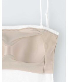 AMPHI カップ付きインナー 【ブラトップ】 ストラップ取り外し可 上向きで立体的なバストシルエット しめつけ感が少ない 脇スッキリ JWG102 アンフィ／ワコール