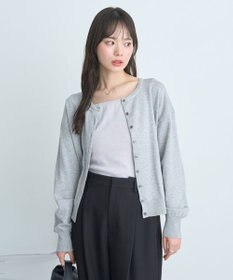 earth music&ecology ＵＶカット加工クルーネックニットカーディガン