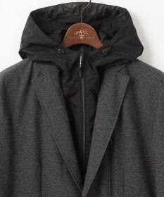JOSEPH ABBOUD MOUNTAIN 【フードが外せる】メランジハイパワー2wayストレッチ ジャケット