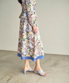 GRACE CONTINENTAL グラデフラワープリントスカート