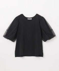 ANY チュールコンビパフスリーブプルオーバー