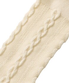 MIKI HOUSE HOT BISCUITS 【70-120cm】 ケーブル柄タイツ