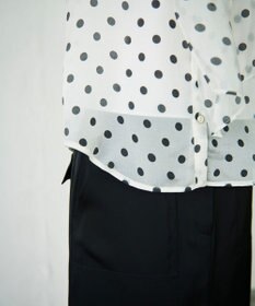 GRACE CONTINENTAL シアードットプリントブラウス