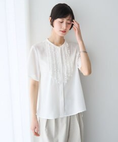 YECCA VECCA フリルデザインブラウス