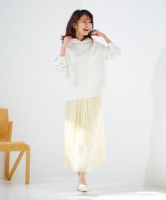 ANY L 【洗える】シャイニーサテン スカート