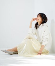 ANY L 【洗える】シャイニーサテン スカート