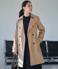 ICB 【2WAY仕様】メモリーストレッチタフタ トレンチコート