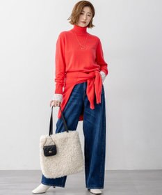 23区 フェイクファー トートバッグ