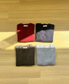 Feroux 【洗える】ケーブル ニット