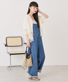 AMERICAN HOLIC レース切り替え半袖シャツ