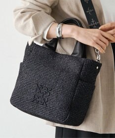 russet ナイロンラフィア2WAYトートバッグ(CE-1711)