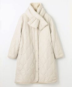 ANY L 【マフラー付き】キルトリバーシブルコート