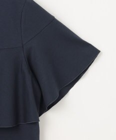 自由区 S 【接触冷感・UVカット・吸水速乾・抗菌防臭・洗える】ハイツイストポンチフレアディティール カットソー